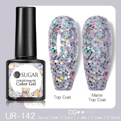 2022 New Reflective Glitter Nail Gel 8ml  Permanent UV/LED Glossy Effect Popular Diamond Nail Gel Design For Womens