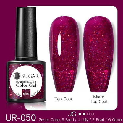 2022 New Reflective Glitter Nail Gel 8ml  Permanent UV/LED Glossy Effect Popular Diamond Nail Gel Design For Womens