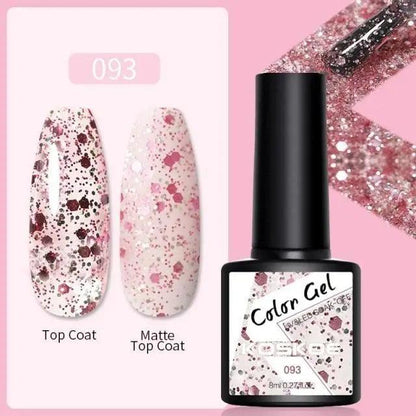 Spring Summer Nail Gel Polish Colorful UV LED Diamond Stylish Glossy and Matte Fashion Design For Womens
