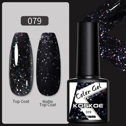 Spring Summer Nail Gel Polish Colorful UV LED Diamond Stylish Glossy and Matte Fashion Design For Womens
