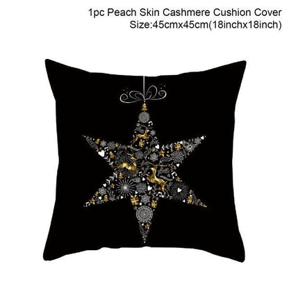 2022 Santa Claus Christmas Pillowcase Decor For Home Christmas Throw Pillow Covers Decorative Snowman Santa Claus Pillow Covers Linen Cushion Cover Couch Pillow Cases Merry Christmas Ornament Xmas Gifts 45x45CM