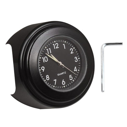 22-25mm Multi-functional Motorcycle Handlebar Mount Clock Universal Waterproof Motorcycle Handlebar Watch  Durable Practical Classic Waterproof Luminous Quartz Watch