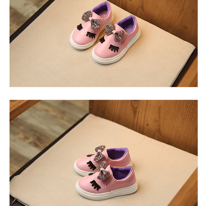 Children's Girls Princess Shoes Bow Big Casual High Quality Material Comfortable No-slip Shoe