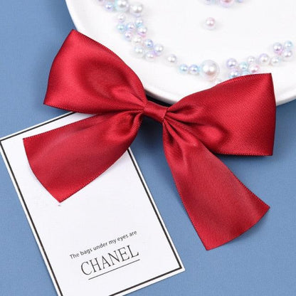 2pcs Black White Ribbon Hair Bows Clips Vintage Bowknot Side Hairpin Cute Girls Barrettes Headdress Hair Accessories for Women