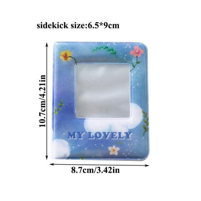 3 Inch Mini Photo Album 32 Pockets Square Hollow Card Holder Bronzing Stars Picture Storage Case PVC Photocard Holder DIY Photo Albums Birthday Gift Family Scrapbook Albums Family Anniversary Gift For Couple