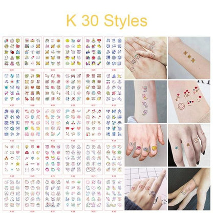 30pcs Temporales Sexy Fake Tattoo For Hands Arm Body Waterproof Luxury Different Small Colorful Stylish Womens Kids Tattoos