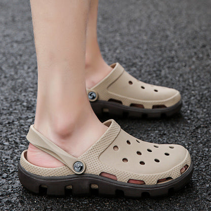 Summer Beach Flip Flops Slippers Shoes Men's Non Slip Antiwear Shoes Home Slippers Classic Breathable Summer Sandals Slip On Slide Lightweight Slippers Beach Clogs