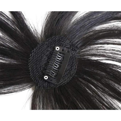 3D Air Bangs Hair Bangs Heat Resistant Hairpieces Hair Women Natural Short Fake Hair Bangs Hair Clips Thin Natural Flat Neat AirBangs With Temples For Women One Piece Hairpiece