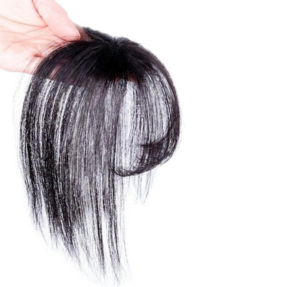 3D Air Bangs Hair Bangs Heat Resistant Hairpieces Hair Women Natural Short Fake Hair Bangs Hair Clips Thin Natural Flat Neat AirBangs With Temples For Women One Piece Hairpiece
