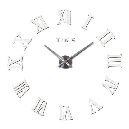 3D Big Acrylic Mirror Wall Clock Quartz Watch 3D Wall Clock Mirror Surface Decorative Clock Large Wall Sticker Clock for Living Room Bedroom Office Home Decorations Still Life Clocks Modern Home Decoration Living Room Stickers
