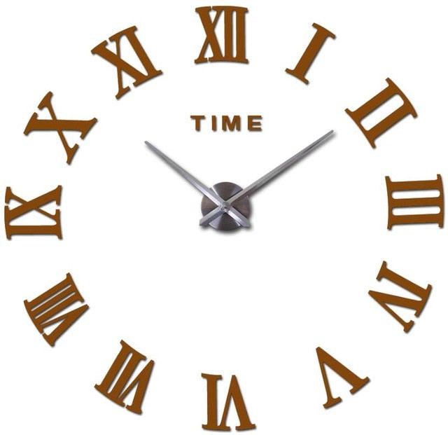 3D Big Acrylic Mirror Wall Clock Quartz Watch 3D Wall Clock Mirror Surface Decorative Clock Large Wall Sticker Clock for Living Room Bedroom Office Home Decorations Still Life Clocks Modern Home Decoration Living Room Stickers