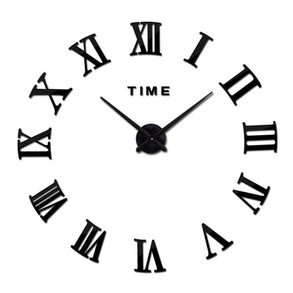 3D Big Acrylic Mirror Wall Clock Quartz Watch 3D Wall Clock Mirror Surface Decorative Clock Large Wall Sticker Clock for Living Room Bedroom Office Home Decorations Still Life Clocks Modern Home Decoration Living Room Stickers