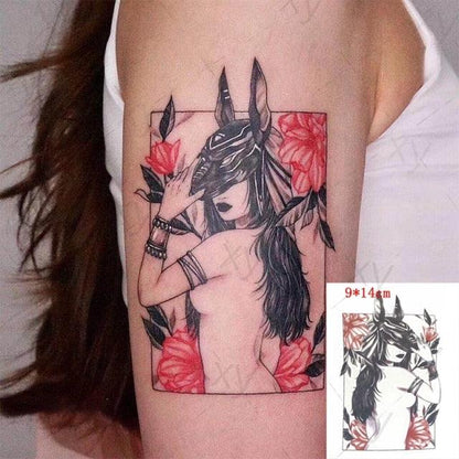 3D Butterfly Waterproof Temporary Tattoo Sticker Snake Flowers Elegant Small Popular Tattoo For Womens Mens