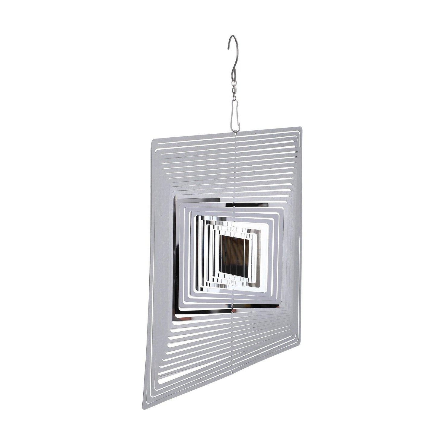3D Drop-shaped Rotating Wind Spinner Outdoor Metal Sculptures Flowing Stainless Steel Wind Chimes Flowing-Light Effect Design Home Garden Decoration Outdoor Hanging Decor Gift Wind Spinners Mirrored Patio Wind Chime Yard Decor