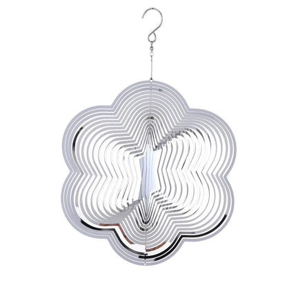 3D Drop-shaped Rotating Wind Spinner Outdoor Metal Sculptures Flowing Stainless Steel Wind Chimes Flowing-Light Effect Design Home Garden Decoration Outdoor Hanging Decor Gift Wind Spinners Mirrored Patio Wind Chime Yard Decor