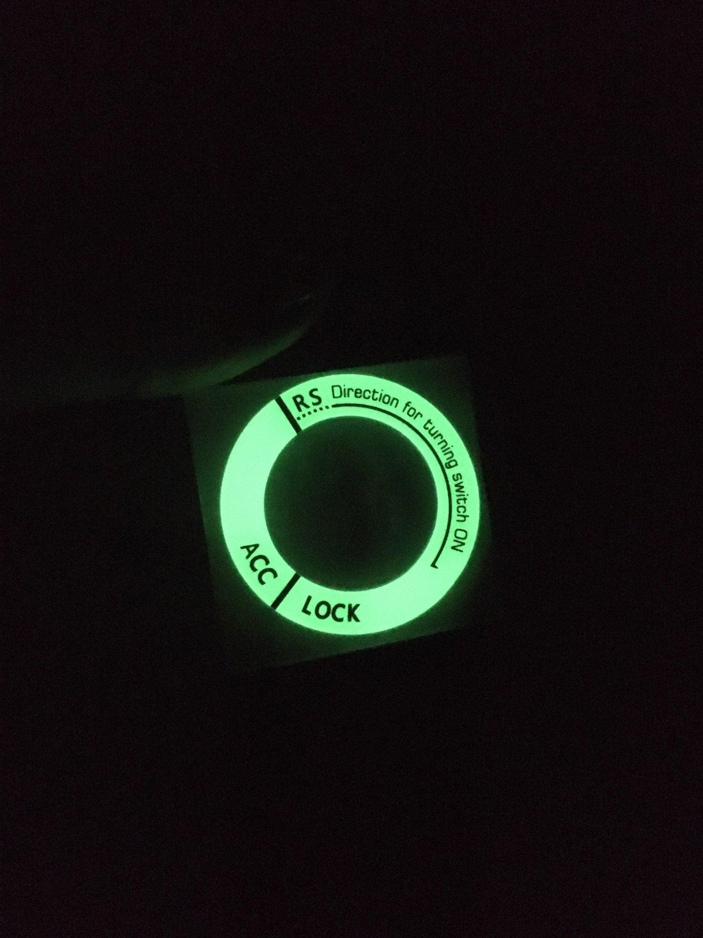3D Key Ring Sticker Engine Start Push Button Switch Ring Cover Trim Luminous Ignition Switch Cover Car Styling Circle Light Decoration for Auto Motorcycle Universal Ignition Start Stop Button Luminous Ring Cover Trim Compatible