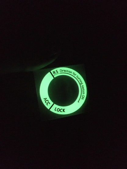 3D Key Ring Sticker Engine Start Push Button Switch Ring Cover Trim Luminous Ignition Switch Cover Car Styling Circle Light Decoration for Auto Motorcycle Universal Ignition Start Stop Button Luminous Ring Cover Trim Compatible