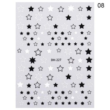 3D Nail Sticker Russian English Letter Sticker For Nails Foil Love Heart Design Accessories Fashion Manicures Sticker Decoration  Nail Art Stickers Water Transfer Nail Decals Full Wraps Gradient Acrylic Nail Kits for Women Manicure Decoration