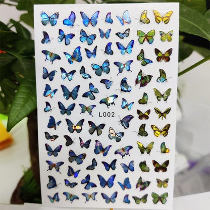 3D Nail Sticker Waterproof Shining Decals Stickers for Nails Cute Beautiful Love Heart Nail Art Decoration Aurora Silver Design Nail Art Stickers Decals Nail Art Supplies Valentines Day 3D Self-Adhesive Nail Decorations Manicuring Nail Art Manicure