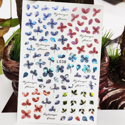 3D Nail Sticker Waterproof Shining Decals Stickers for Nails Cute Beautiful Love Heart Nail Art Decoration Aurora Silver Design Nail Art Stickers Decals Nail Art Supplies Valentines Day 3D Self-Adhesive Nail Decorations Manicuring Nail Art Manicure