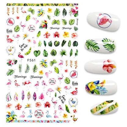 3D Nail Stickers Leaves Butterfly Panda Love Heart Design Stickers For Nails Manicure Foil Nail Art Decor  Girls Manicure Decoration Nail Art Supplies 3D Self-Adhesive Nail Decals Designer Nail Stickers for Acrylic Nails