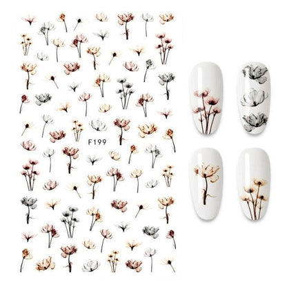 3D Nail Stickers Leaves Butterfly Panda Love Heart Design Stickers For Nails Manicure Foil Nail Art Decor  Girls Manicure Decoration Nail Art Supplies 3D Self-Adhesive Nail Decals Designer Nail Stickers for Acrylic Nails