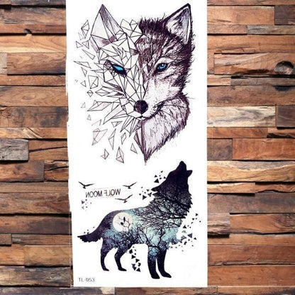 3D Scorpion Temporary Tattoos Sticker Body Arm Waterproof Wolf Tattoo Realistic Style For Women Men
