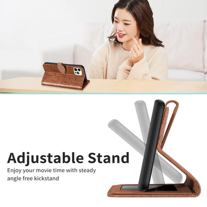 3D Tree Flip Leather Case For iPhone 13 12 Mini Phone Cover PU Leather Wallet Case with Card Holder Kickstand Wrist Strap Flip Cover for iPhone