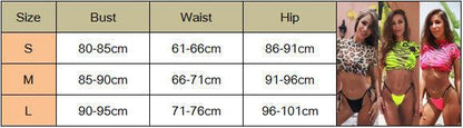 3PCS Women's Leopard Bikini Swimwear Swimsuit Bathing Beach Holiday Short Sleeve Leopard Print 3 Piece Short Sleeve Bikini Set Swimsuit Micro Triangle Bathing suit
