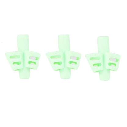 3Pcs/Set Soft Silica Pencil Grasp Two-Finger Gel Pen Grips Children Writing Training Correction Tool Pens Holding for Kids Gifts Children's School Supplies Triangular Correction Children's Writing Tool