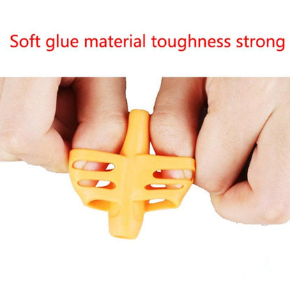 3Pcs/Set Soft Silica Pencil Grasp Two-Finger Gel Pen Grips Children Writing Training Correction Tool Pens Holding for Kids Gifts Children's School Supplies Triangular Correction Children's Writing Tool