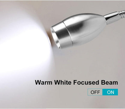 3W Dimmable Wall Reading Lamp, LED Bed Reading Book Light, Wall Sconce Bedside Reading Study Lamp Decorative Table Lamp Cute Study Lamps for Bedroom Décor