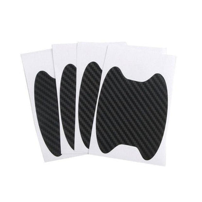 4Pcs/Set Car Door Sticker Carbon Fiber Scratches Resistant Cover Auto Handle Protection Film Exterior Styling Accessories New Car Door Handle Cup Scratch Protector Scratches Protective Films Clear Side Sticker Scratches Car Door Protector Films