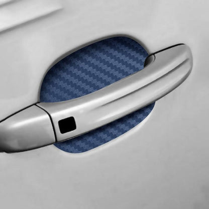 4Pcs/Set Car Door Sticker Carbon Fiber Scratches Resistant Cover Auto Handle Protection Film Exterior Styling Accessories New Car Door Handle Cup Scratch Protector Scratches Protective Films Clear Side Sticker Scratches Car Door Protector Films