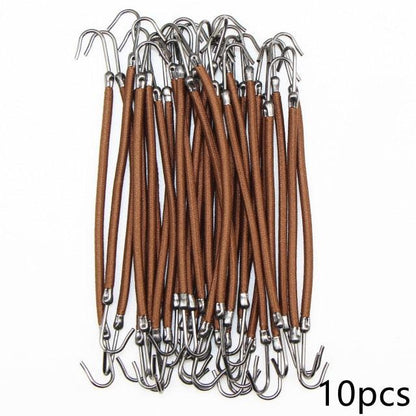 5/10pcs Ponytail Rubber Elastic Hook Hair Bands For Women Gum Hooks Hair Accessories Hair Ties Styling Tools Holder Bungee Bands Gorgeous Hair Accessories For Women