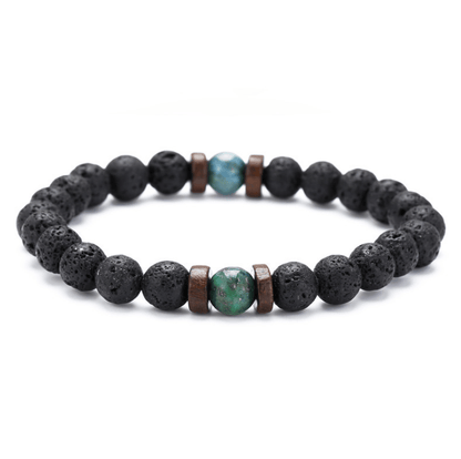 Epic Legendary Volcanic Stone Bracelet For Men And Women Lava Stone Stretch Yoga Bead Bracelet