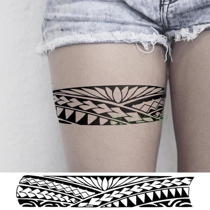 57 Sheets Temporary Tattoo Stickers Set Waterproof Temporary Tattoo Waist Arm Modern Stylish Big Black Tattoos For Womens Mens