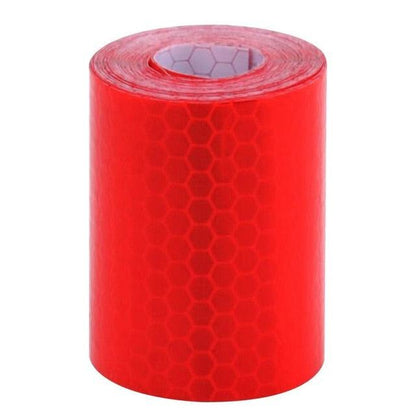 5cm*100cm Car Reflective Tape Safety Warning Car Decoration Waterproof White Silver Red Reflective Tape Sticker Reflector Protective Tape Strip Film Auto Motorcycle Sticker Reflective Tape for Trailer Car Truck Reflectors