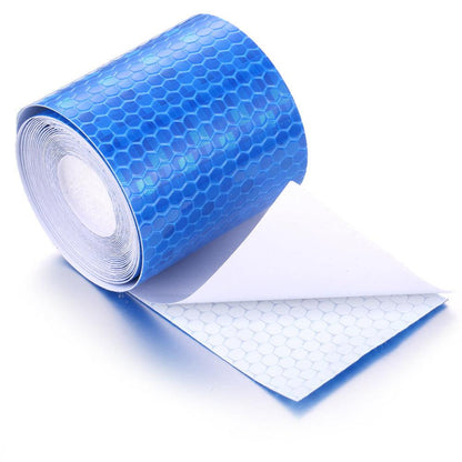 5cm*100cm Car Reflective Tape Safety Warning Car Decoration Waterproof White Silver Red Reflective Tape Sticker Reflector Protective Tape Strip Film Auto Motorcycle Sticker Reflective Tape for Trailer Car Truck Reflectors