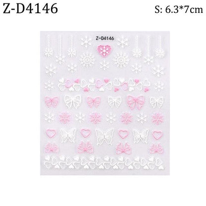 5D Sweater Nail Sticker Acrylic Engraved Winter Charm Designs Beauty Cloth Christmas Patterns Nails Art Decoration Tools  Nail Art Stickers Decor Tip Transfer Nail Decals Sticker For Pretty Girl Self-Adhesive Nail Decals Designer Nail Stickers