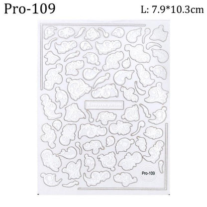 5D Sweater Nail Sticker Acrylic Engraved Winter Charm Designs Beauty Cloth Christmas Patterns Nails Art Decoration Tools  Nail Art Stickers Decor Tip Transfer Nail Decals Sticker For Pretty Girl Self-Adhesive Nail Decals Designer Nail Stickers