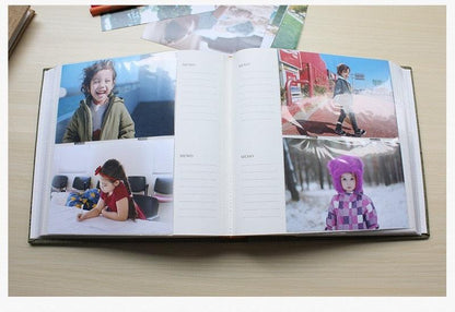 6-inch Intert Photo Album 200 Pages Slip Memo Scrapbook Paper Baby Family Scrapbook Albums Wedding Foto Scrapbooking Album DIY Memorable Gifts For Loved Ones