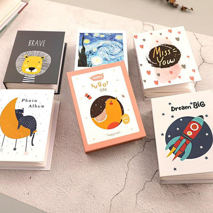 6 Inch Photo Album 100 Pockets Picture Storage Scrapbooking Picture Case Cartoon Animals Baby Grow Photo Album Family Family Scrapbook Albums