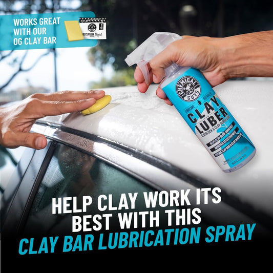 Chemical Guys, Complete Clay Bar Kit, Paint Restoration System for Cars | Clay bar and lubricant lift bonded grime, overspray and fallout, prepping smooth paint for wax, sealant or coating