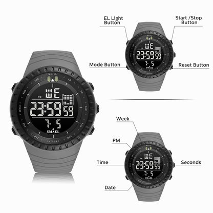 L LAVAREDO Mens Digital Watch Sports Military Watches Waterproof Outdoor Chronograph Wrist Watches for Men with LED Back Ligh/Alarm/Date