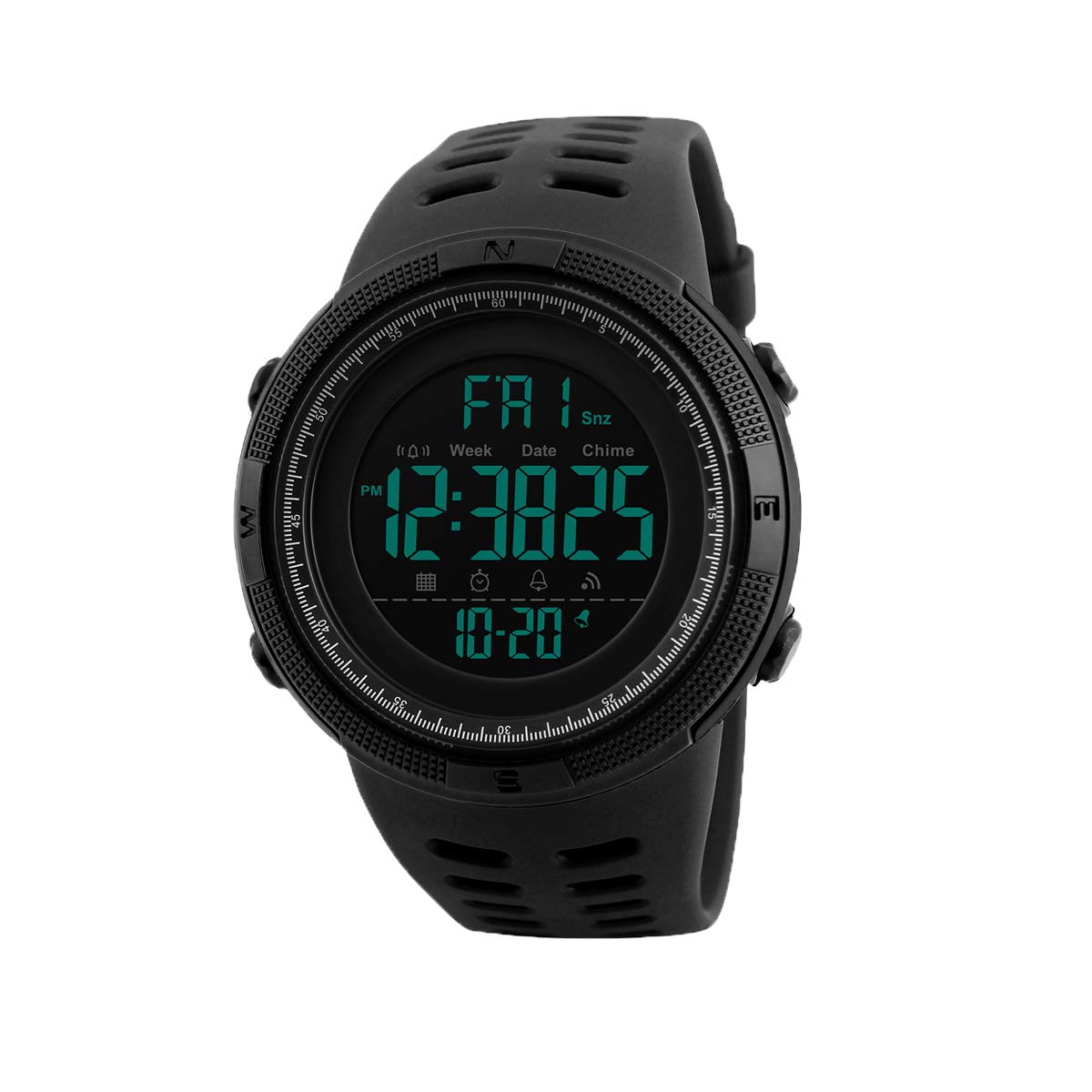 L LAVAREDO Mens Digital Watch Sports Military Watches Waterproof Outdoor Chronograph Wrist Watches for Men with LED Back Ligh/Alarm/Date