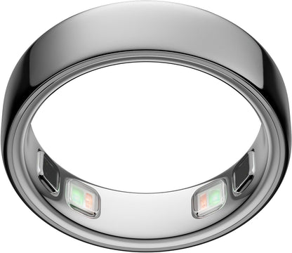Oura Ring 5 - Silver - Size 8 - World’s Smallest Smart Ring - Sleep, Activity, Women’s Health, AI Advisor, 1 Week of Battery Life, Size Before You Buy, Android & iOS Compatible