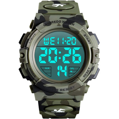 L LAVAREDO Mens Digital Watch Sports Military Watches Waterproof Outdoor Chronograph Wrist Watches for Men with LED Back Ligh/Alarm/Date