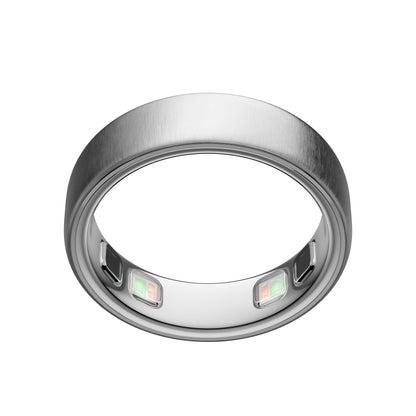 Oura Ring 5 - Silver - Size 8 - World’s Smallest Smart Ring - Sleep, Activity, Women’s Health, AI Advisor, 1 Week of Battery Life, Size Before You Buy, Android & iOS Compatible