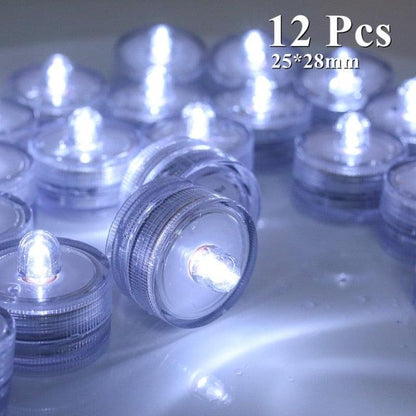 6/24Pcs Flameless LED Candles Electric Fake Candle Battery Operated LED Tea Lights in Warm White for Wedding Table Festival Celebration Halloween Tea Light Creative Lamp Battery Powered Home Wedding Birthday Party Decoration Lighting